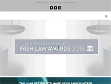 Tablet Screenshot of irishlawawards.ie